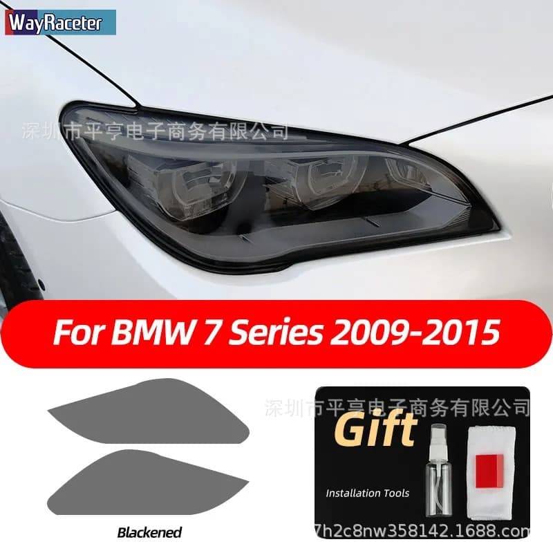 Applicable for BMW Smoked Headlight Film F31 G20 F34 F36 F10 G30 F06 Headlight Protection Film TPU