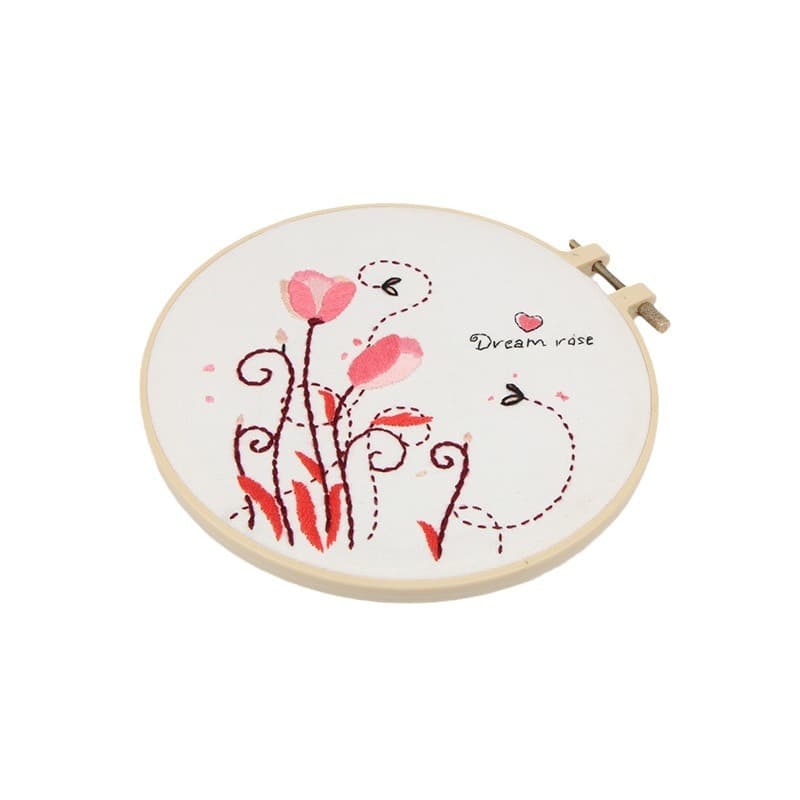 Cross Stitch Hoop Plastic Embroidery Frame Round Tension Ring Stitching Holder Fixed Ring Embroidery Frame