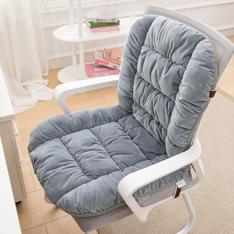 Heated seat cushion for office use, winter use, plush warm electric heated seat cushion, removable and washable, thickened backrest integrated seat cushion for students.