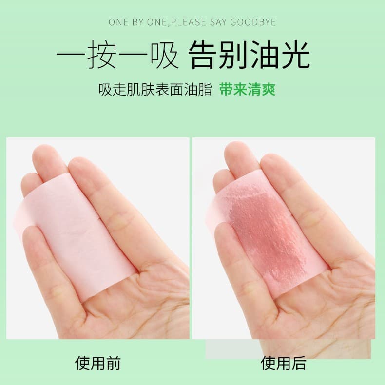Facial Oil-Absorbing Paper, Refreshing and Oil-Removing, Portable, Removable, Made from Virgin Wood Pulp, with Plant Fragrance, Oil-Absorbing Paper, Scent Randomly Selected