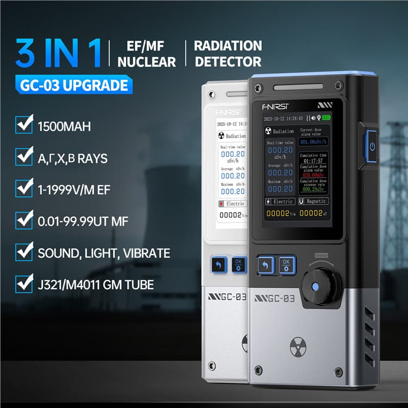 GC-03 Electromagnetic Nuclear Radiation Detector Professional Radioactive Ray Personal Dosimeter Alarm Geiger Counter