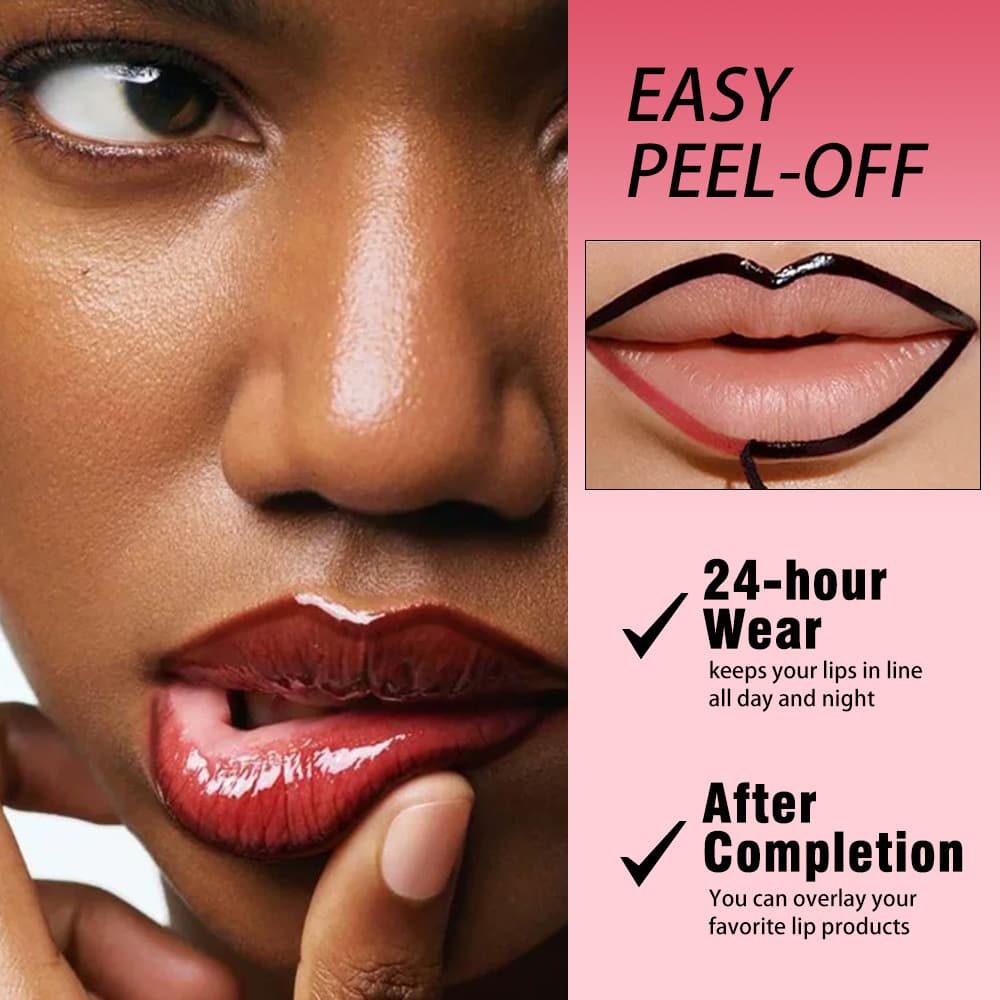 Cross-border Hot Selling QICIY Peel-off Lip Gloss Waterproof Highly Pigmented Long-lasting Multi-color Peel-off Lip Gloss Lip Lacquer