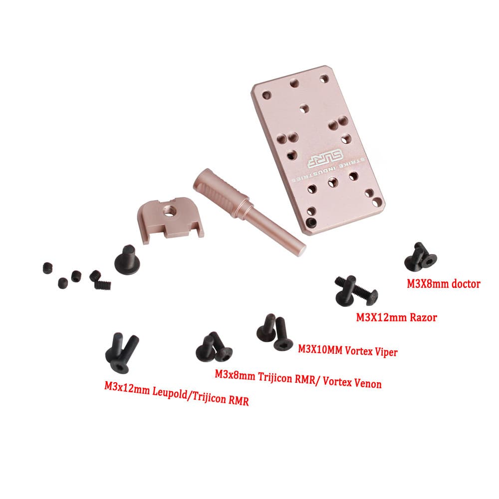 RMR SRO Universal Glock 20mm Adapter Plate Aluminum DOC08 Slingshot Accessories