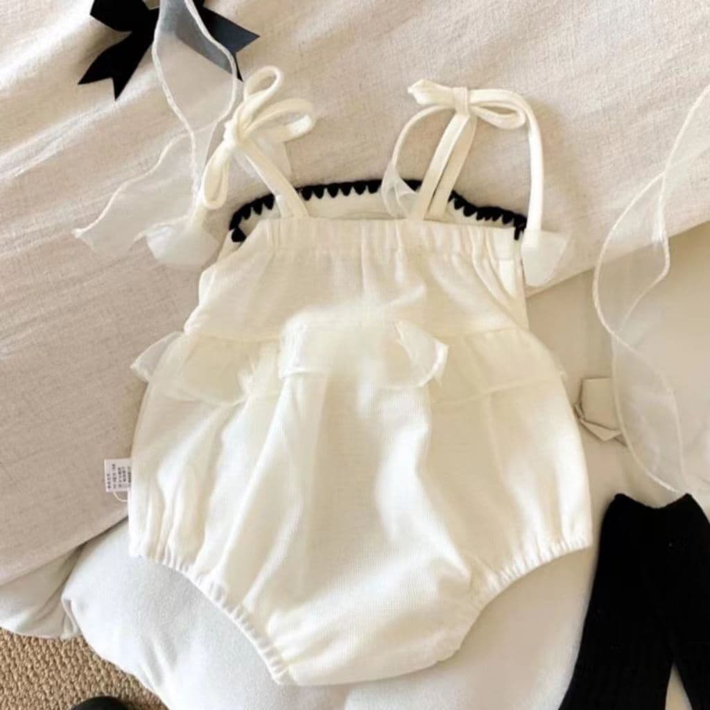 [Buy Now!] Korean Style Summer Baby Girl Suit - Super Stylish and Cool Little Tank Top/Triangle Bodysuit (Thin)