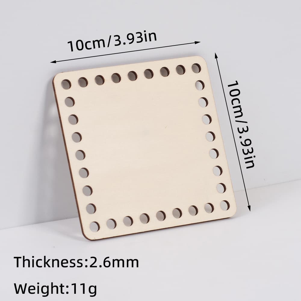 Cross Stitch Frame Wooden Mini DIY Round Oval Embroidery Hoop with Holes