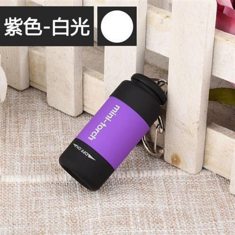 Mini Flashlight LED Strong Light Home USB Rechargeable Pupil Pen Light Portable Student Small Flashlight Keychain Light