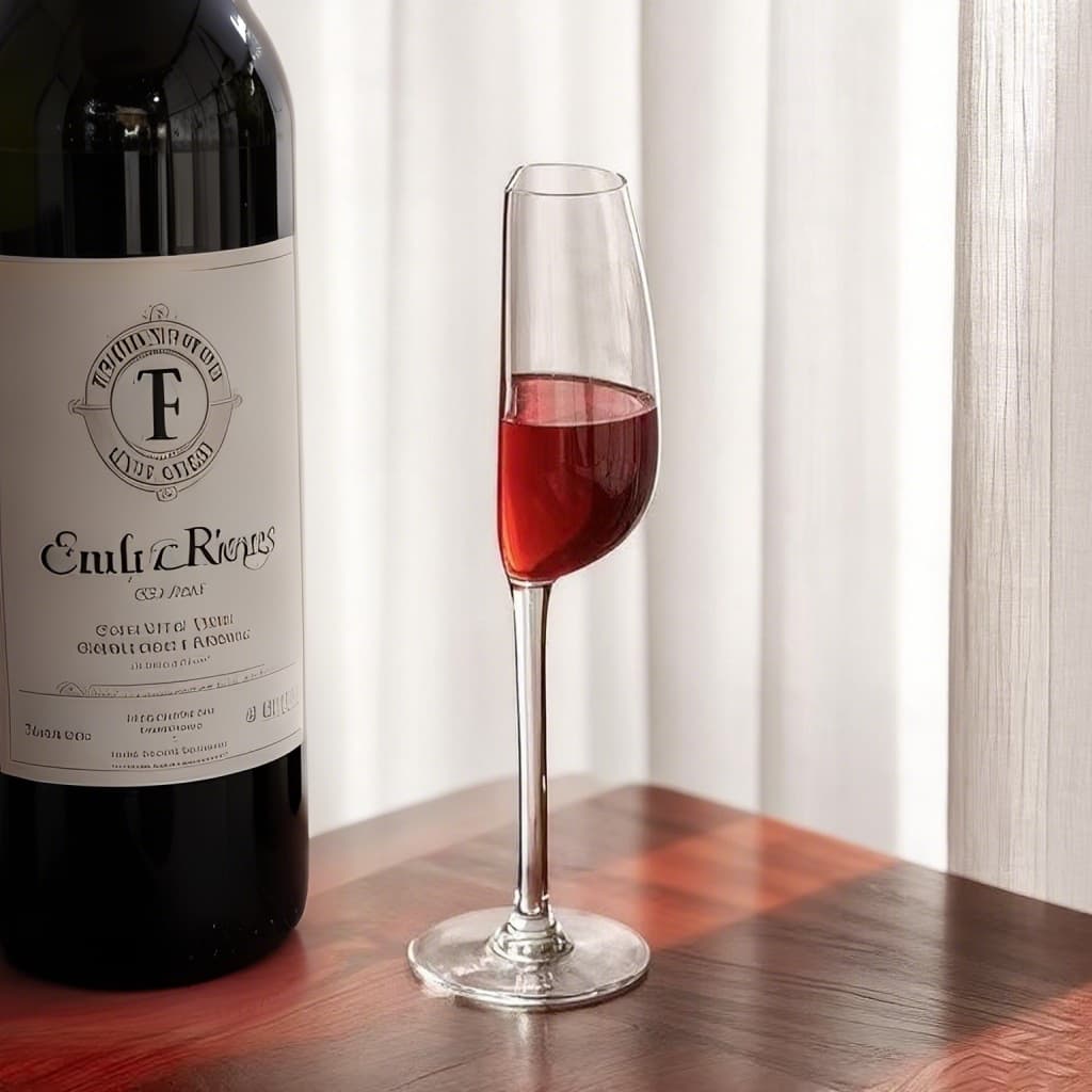Creative Half Red Wine Glass, Interesting Shape, High-Looking Accessible Luxury Wine Glass, Household European Champagne Glass, Half Wine Glass