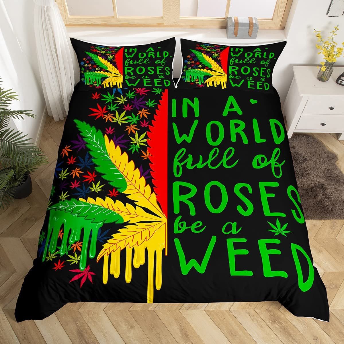 Yellow sunflower cross-border three-piece quilt cover 3D digital printing bedding suit bed cover Amazon wholesale