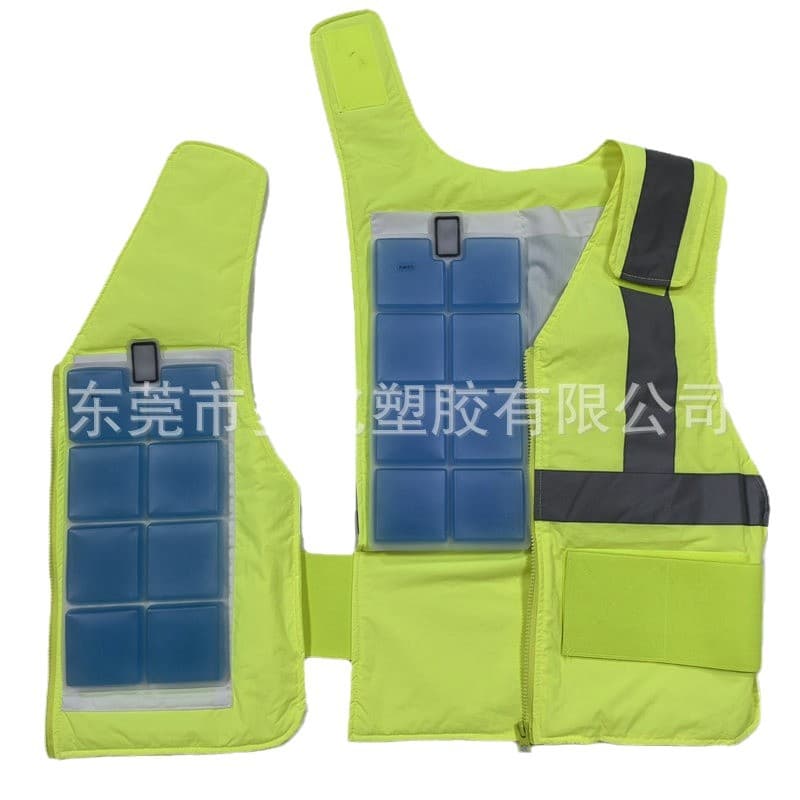 Summer Outdoor Pocket Cooling Vest. Temperature Can Be Customized According to Requirements. Construction Site Cooling Phase Change Vest Vest