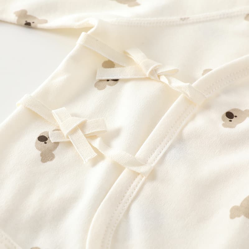 Baby Half-Back Cotton A-Class Newborn Top with Double-Layer Belly Protection