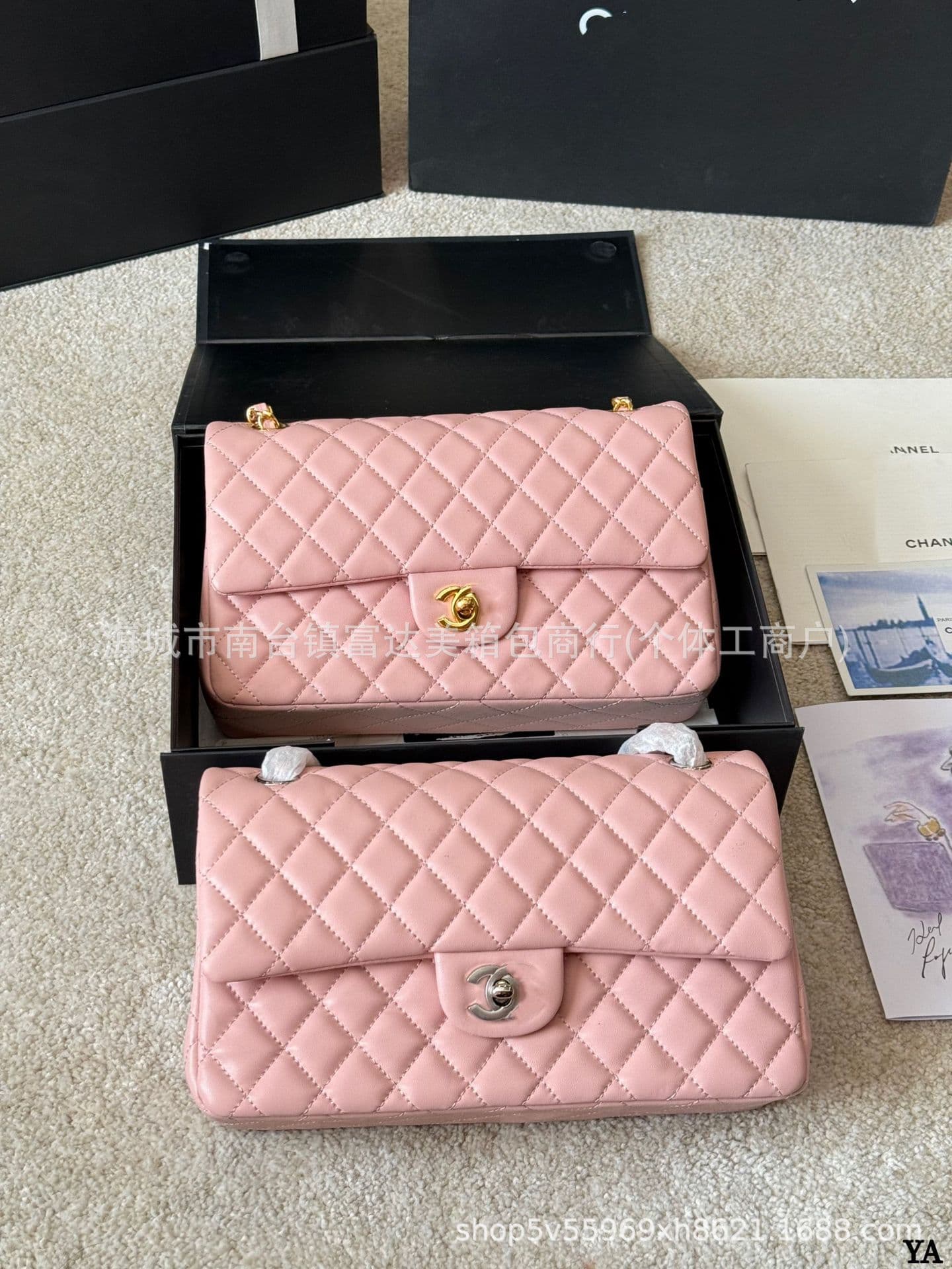2025 New Chanel-Style CF Quilted Chain Bag, Genuine Leather Women's Handbag, Versatile Crossbody Bag, High-End Fashion Style
