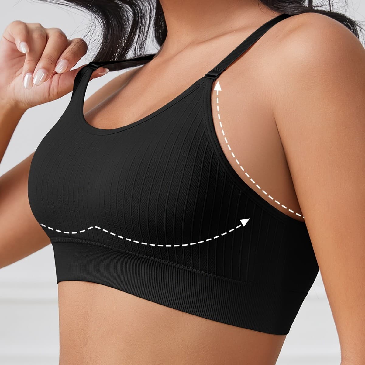 European and American Seamless Sports Bra with Beautiful Back Design, Integrated Anti-Sagging, Breathable, Adjustable Shoulder Straps, Women's Underwear, Wholesale in Stock