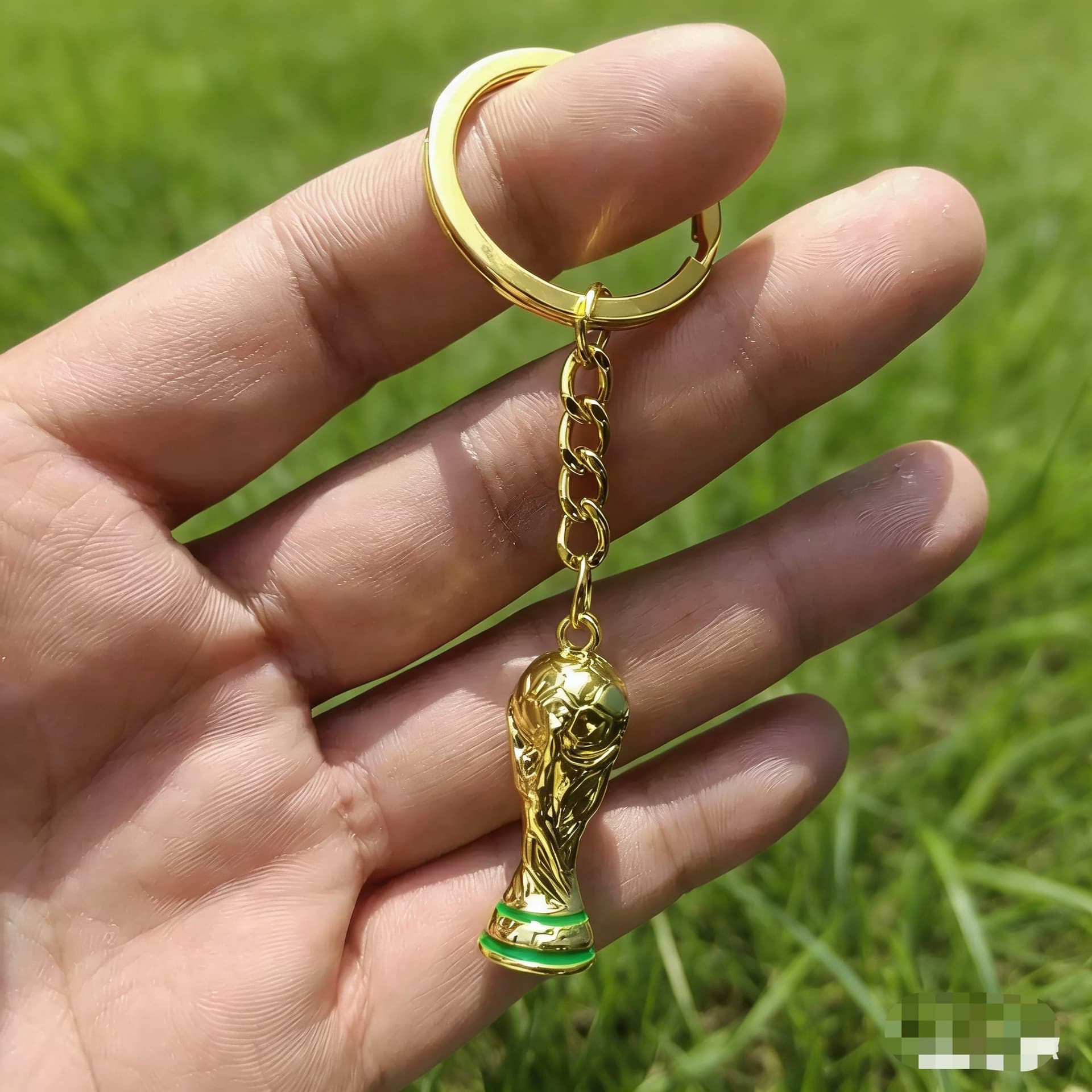 2026 FIFA World Cup USA/Canada/Mexico Trophy Keychain Metal Keychain Football Fan Commemorative Trophy Pendant