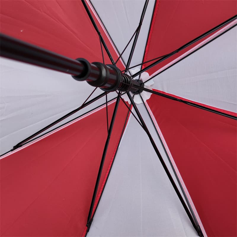 Trendy Pinwheel Umbrella for School Sports Day Team Gymnastics Performance, Kindergarten Children's Dance Prop Umbrella, Red and White Umbrella