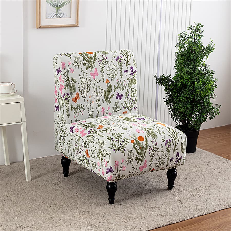 New cross-border elastic armless sofa cover, small single chair cover, short and stout chair cover, universal, washable, for home use.