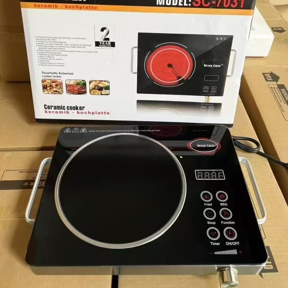 Ceramic Stove High Power Multifunctional Induction Cooktop Works with Any Cookware Small 3500W Home Use