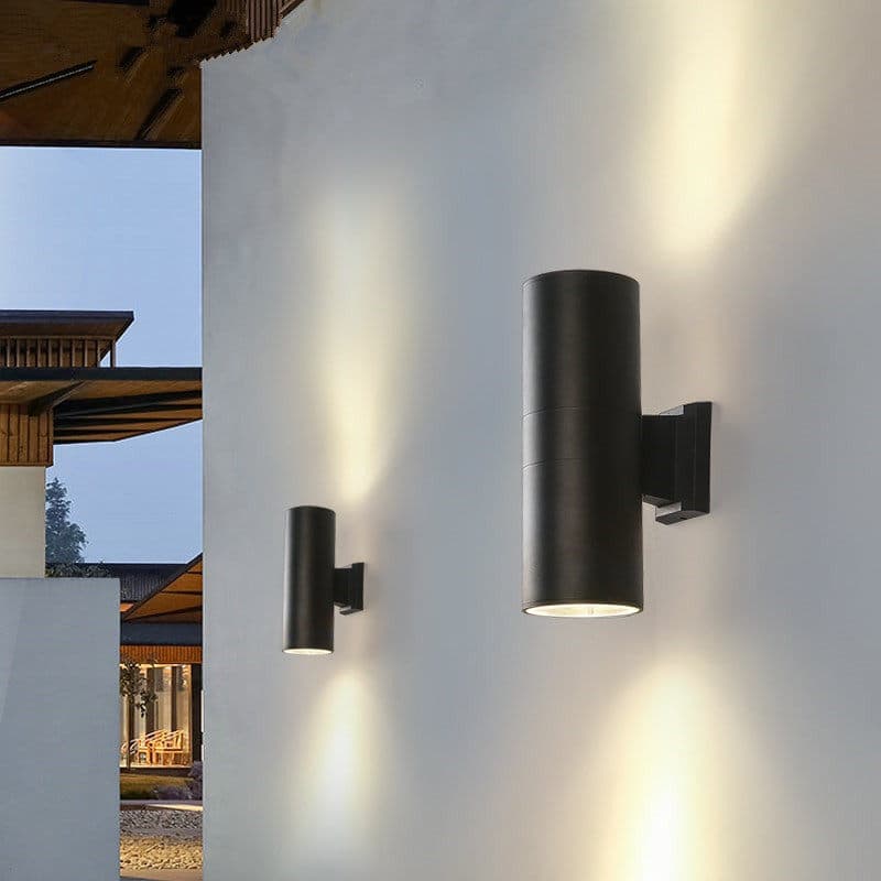 Led Outdoor Waterproof Double-Headed Up-And-Down Light-Emitting Wall Lamp Modern Courtyard Lighting Villa Garden Pillar Lamp