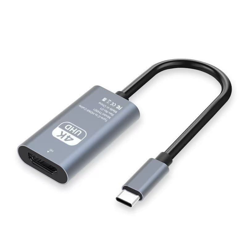 Type-C to HDTV video adapter, Type-C to HDTV screen mirroring cable, 4K 60Hz high-definition screen casting adapter cable