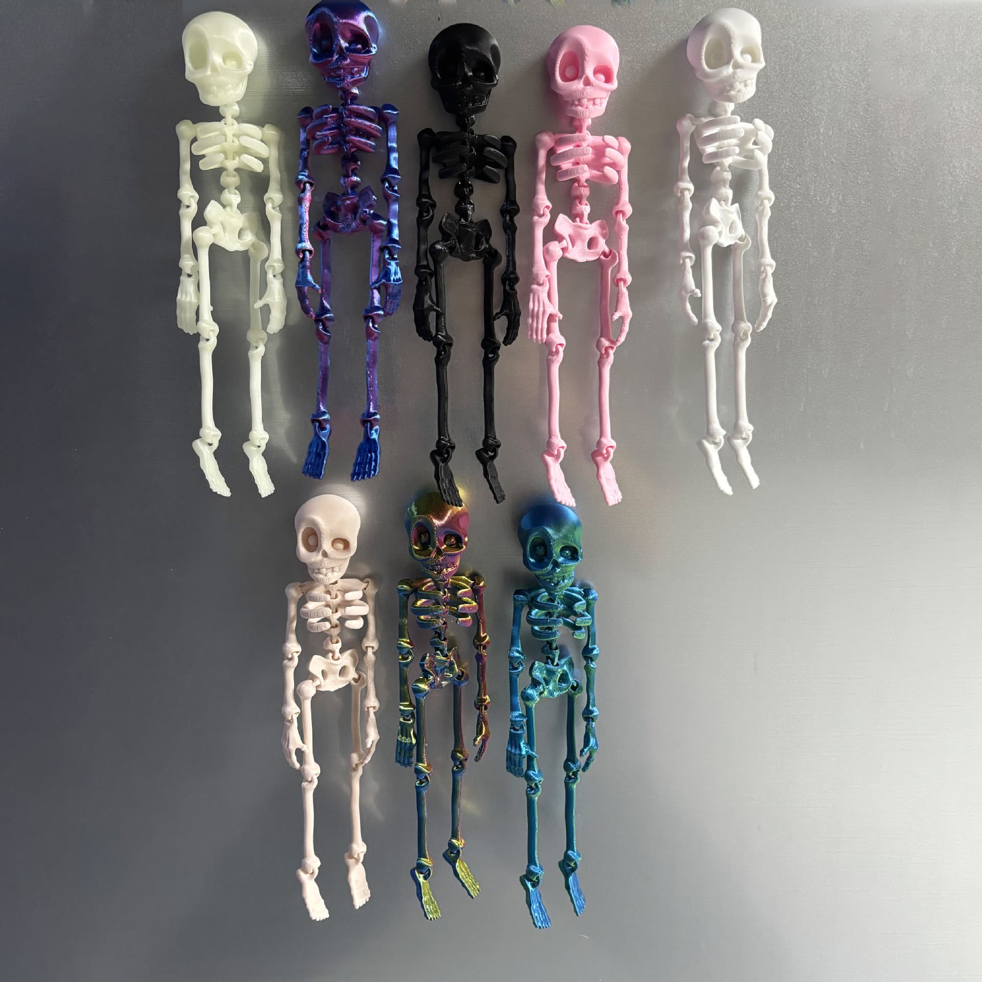 3D Printed Skeleton Figurine Deformable Movable Toy Gift Craft Decoration