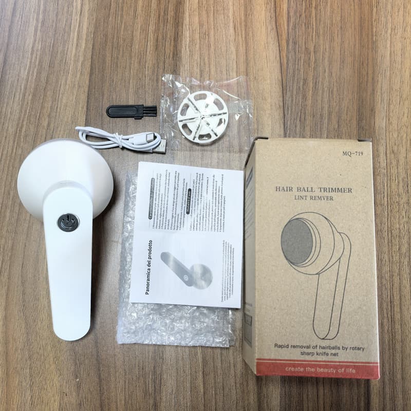 YANGZI Portable Fabric Shaver Rechargeable Dual-Power Lint Remover for Home