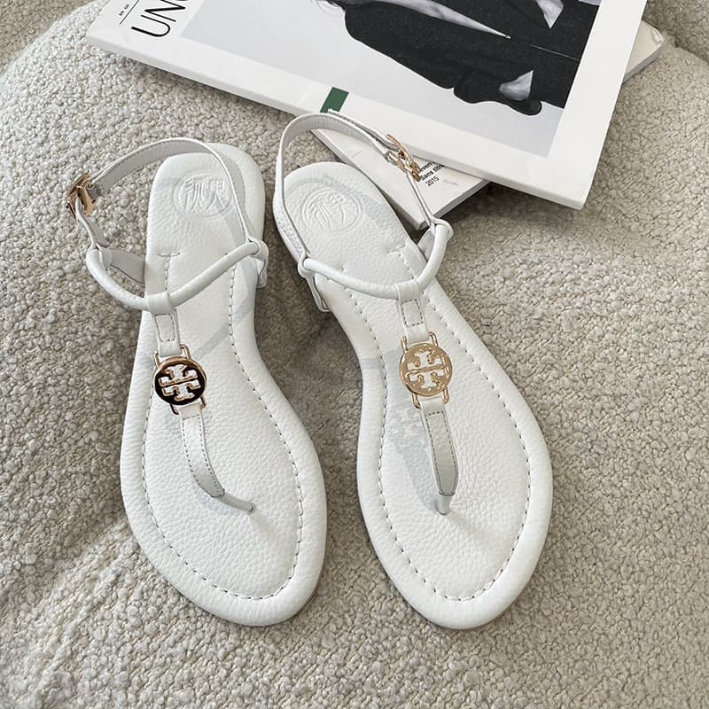 2023 Summer New Style Flip-Flop Sandals for Women, Flat, Versatile, Fashionable Roman T-Shirt Sandals