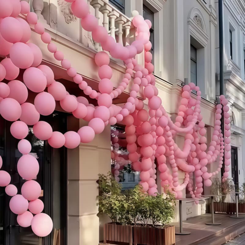 6 Inch Tail Balloon Garland Birthday Party Decoration School Store Scene Decoration Pin Tail Balloons