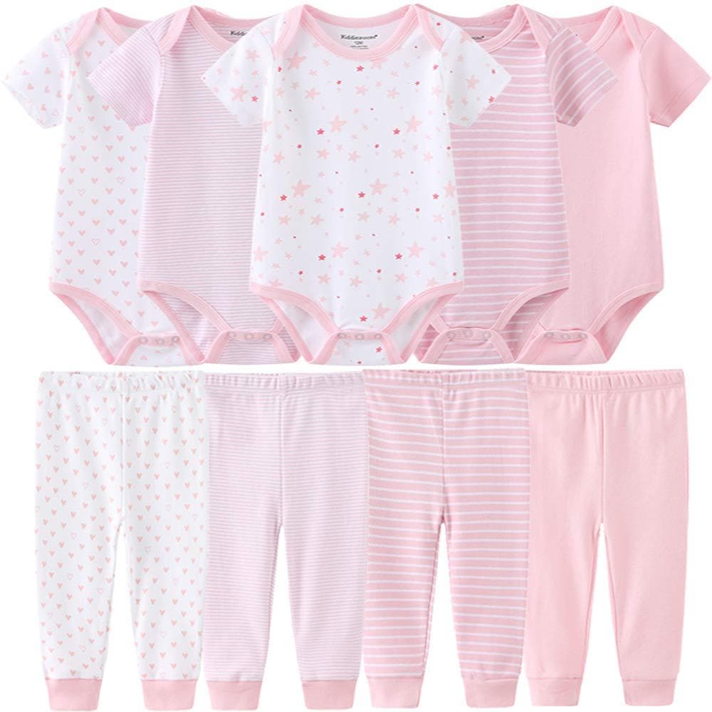 Baby Pure Cotton Romper Newborn Footed Air Conditioning Pants Baby Triangle Jumpsuit Foreign Trade Children's Clothing Wholesale