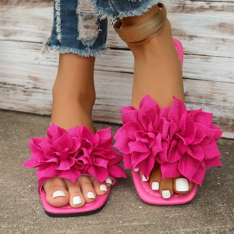 Women's cross-border plus-size export slippers, summer fashion, flat sandals, versatile European and American style, flip-flops.
