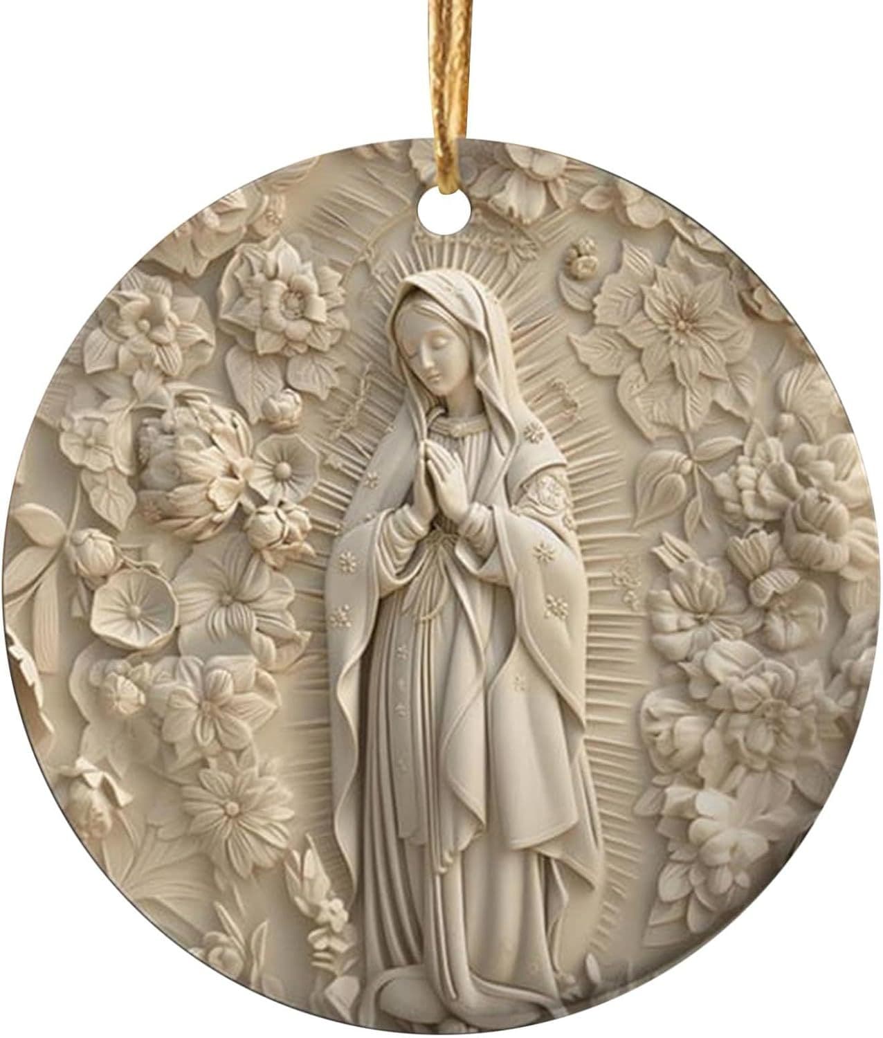 3D Catholic Christmas Ornament Religious Holiday Decoration