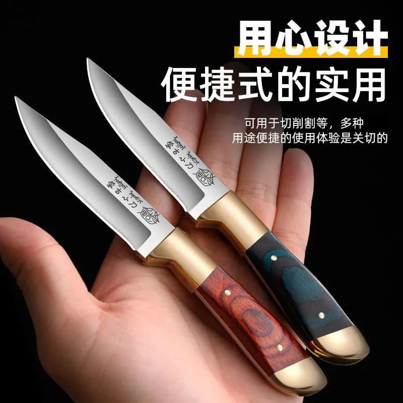 Mongolian Knife Kitchen Fruit Knife for Meat Outdoor Camping BBQ Knife