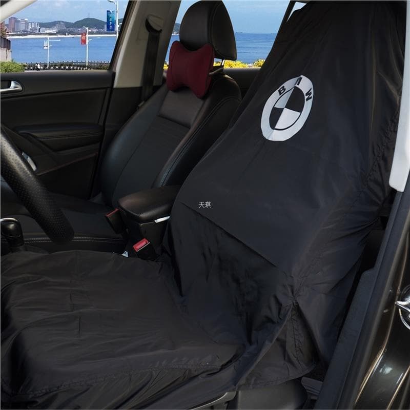 Car Anti-Fouling Seat Cover Anti-Dirty Waterproof Anti-Sweat Front and Rear Maintenance Driving Beauty Construction Printing