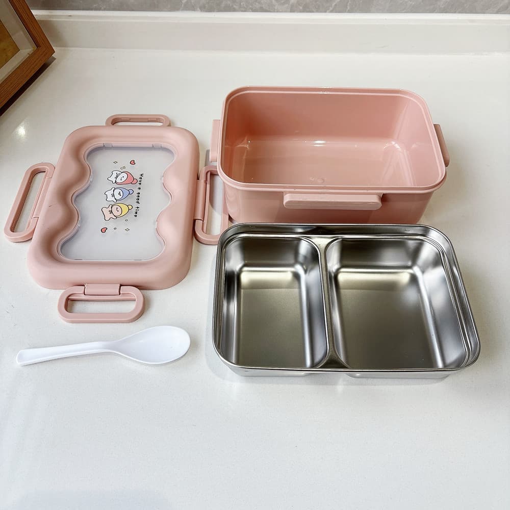 Cloud-themed creative stainless steel lunch box, cartoon children's lunch box, lunch box for office workers and students, cross-border wholesale.