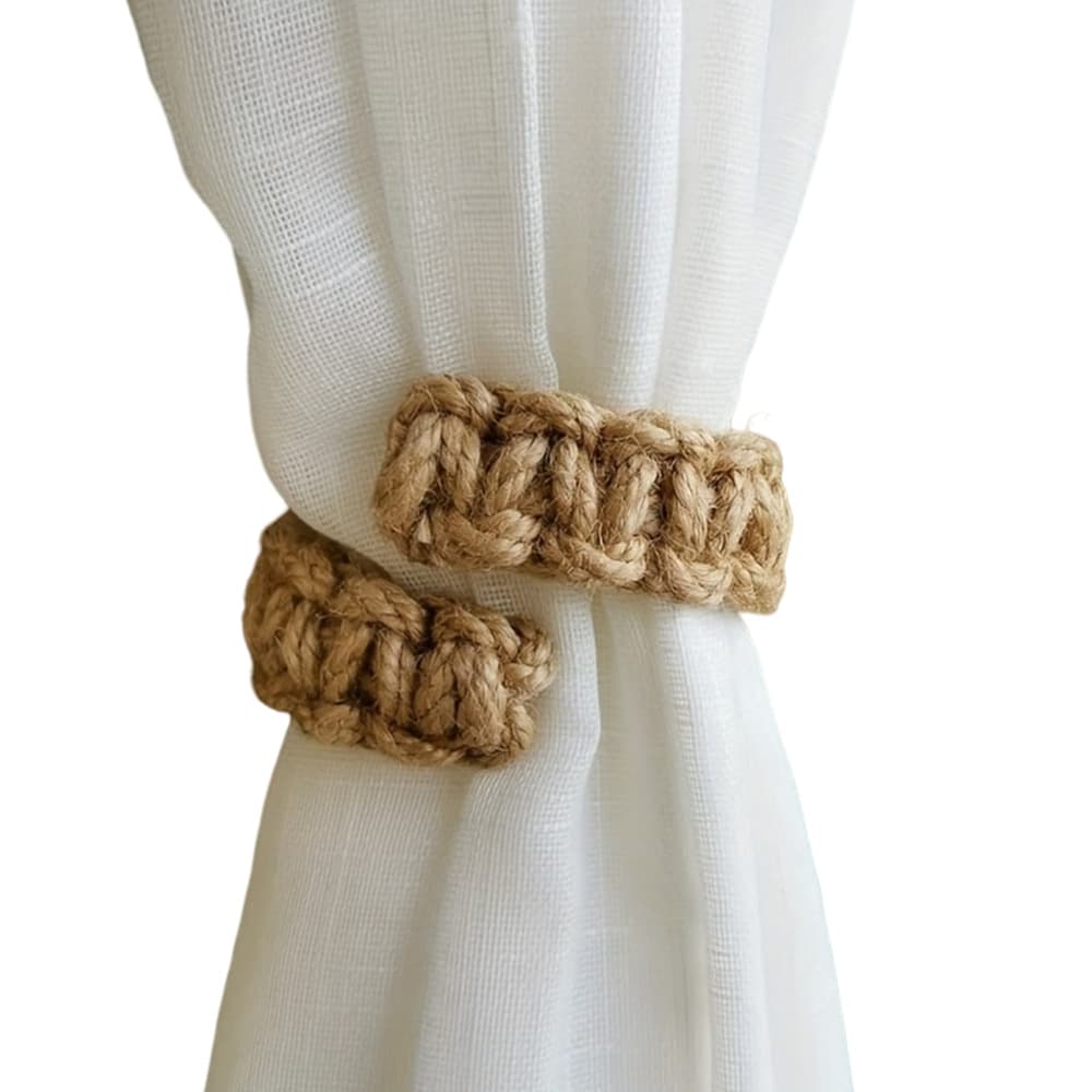Nordic Bohemian Jute Rope Curtain Tie Back Handwoven Cotton Rope Back Tie Versatile Tie Rope Cross-Border Hot Seller
