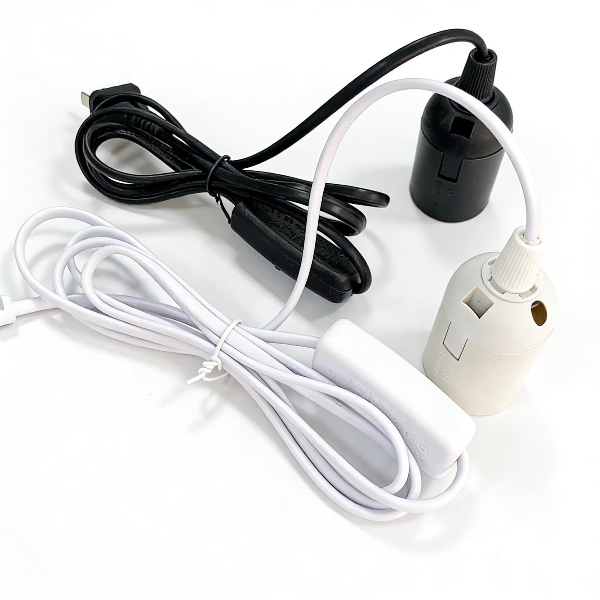 2.103m Switched Extension Power Cord E27 Table Lamp Suspension Cord Screw Base Lamp Holder European and American Standard Socket