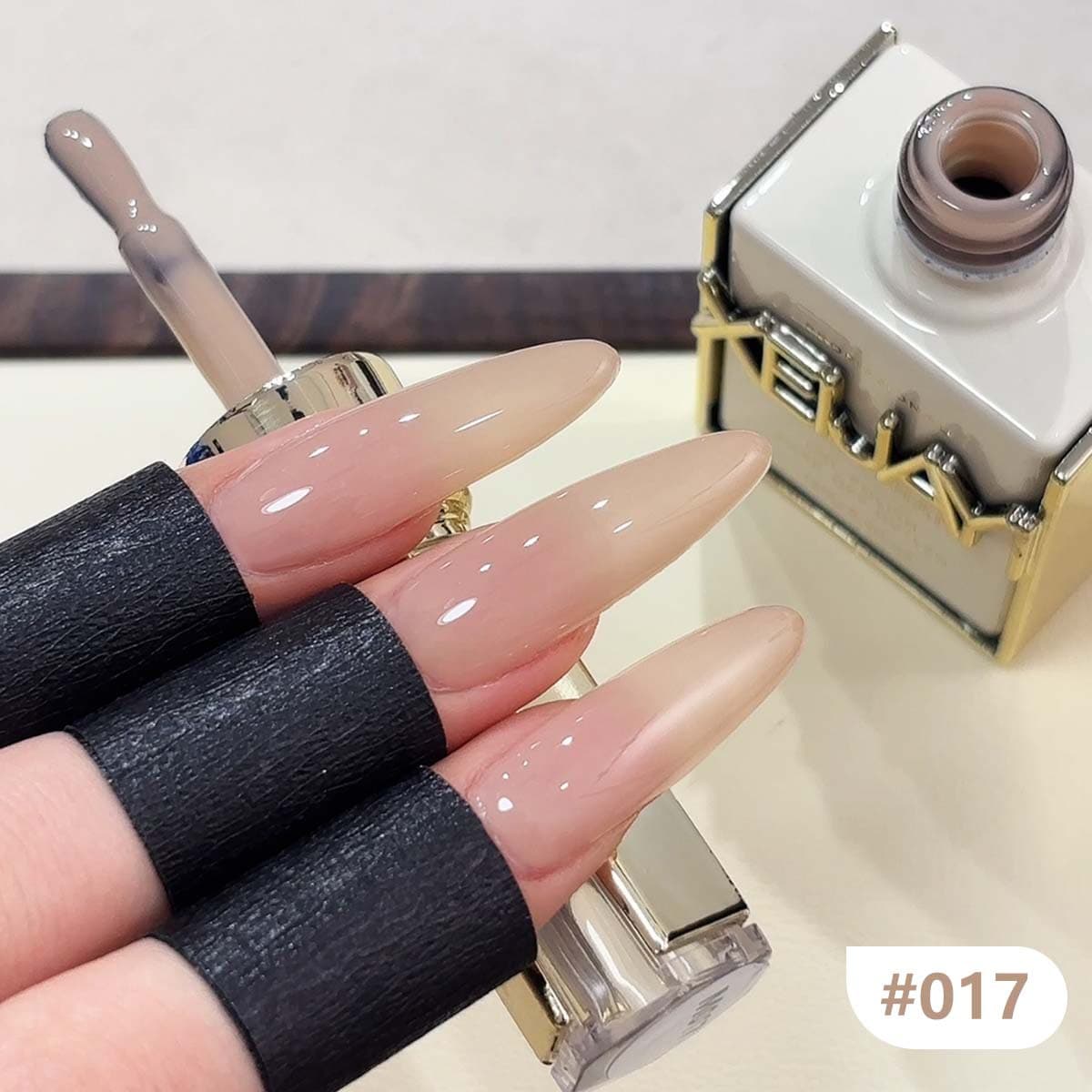 Watery Jade Transparent Nude 2025 New Tender White Transparent Ice Skin Nude Skin Color Gel Polish 15ml Popular Color