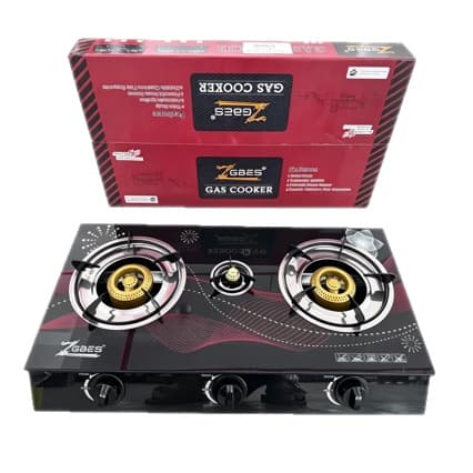 Household Tempered Glass Triple-Burner High-Fire Stove, Cross-Border Trade, LPG Gas Stove Factory Supply