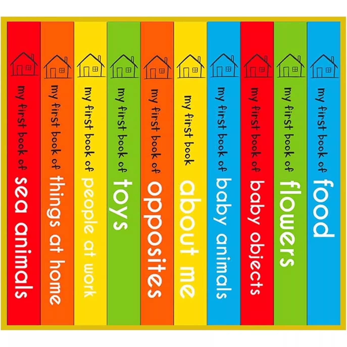 My First Library series gift box set of 10 original English primers