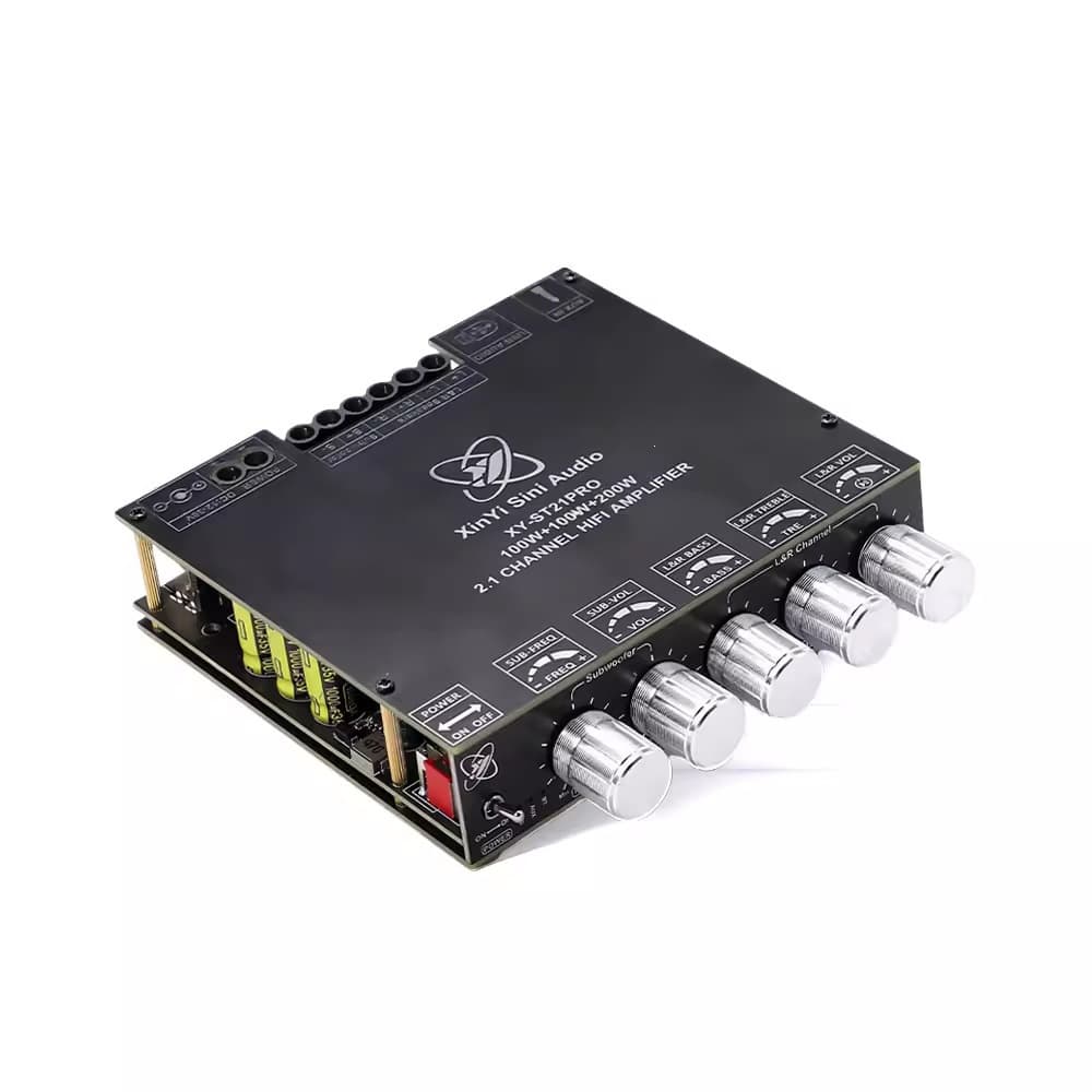 St21Pro Bluetooth Digital Amplifier Board 2.1 Channel 100W*2+200W Subwoofer Tpa3221 Super 3116