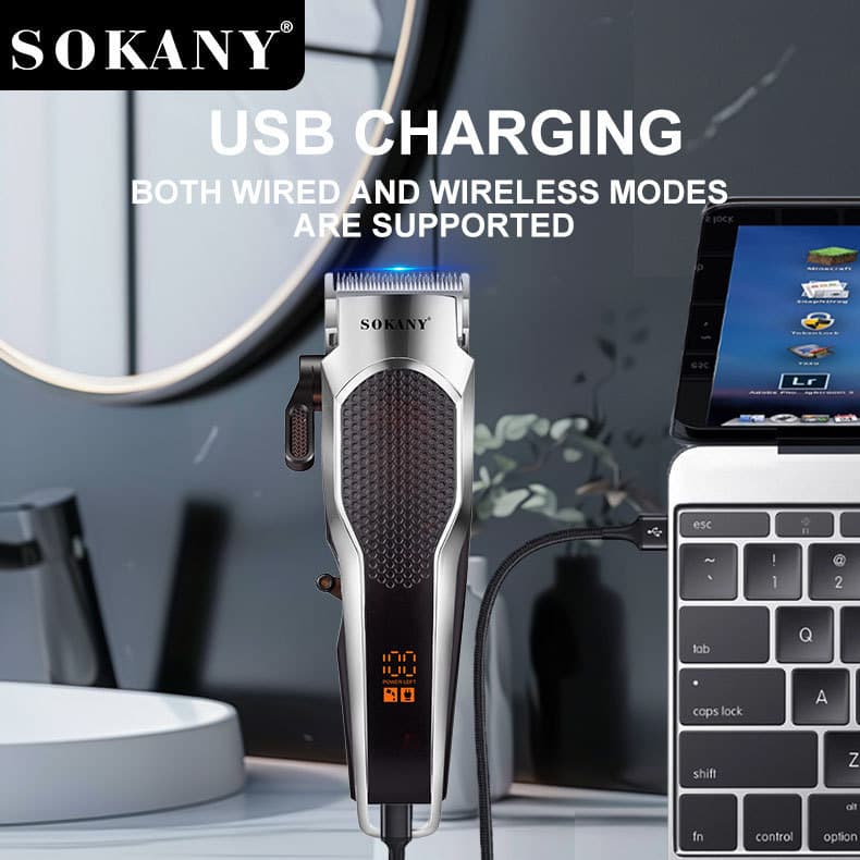 Cross-border electric home hair clippers, hair trimmers, adult and children's hair clippers, rechargeable electric scissors