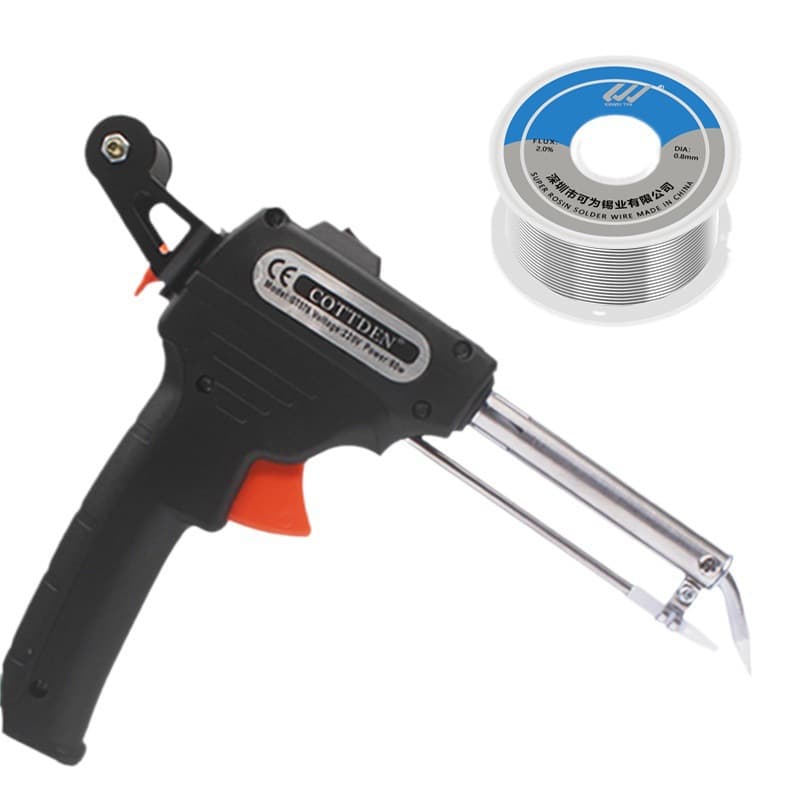 External Heating Manual Soldering Gun Kit with Solder Gun Electric Soldering Iron 60W EU Plug 220V US Plug 110V Household Soldering Iron