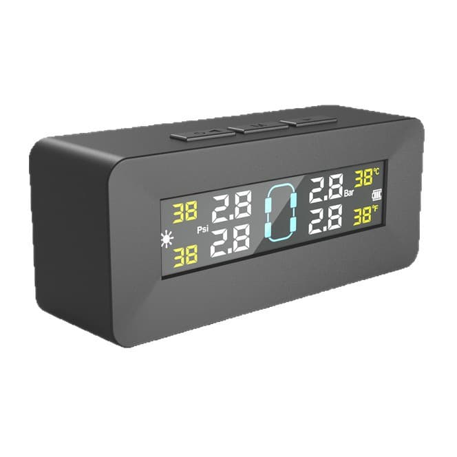 Ty08 Tire Pressure Monitor Internal and External Wireless Solar-Powered Tire Pressure Detection for Cars, New Model, Cross-Border, Multi-Functional