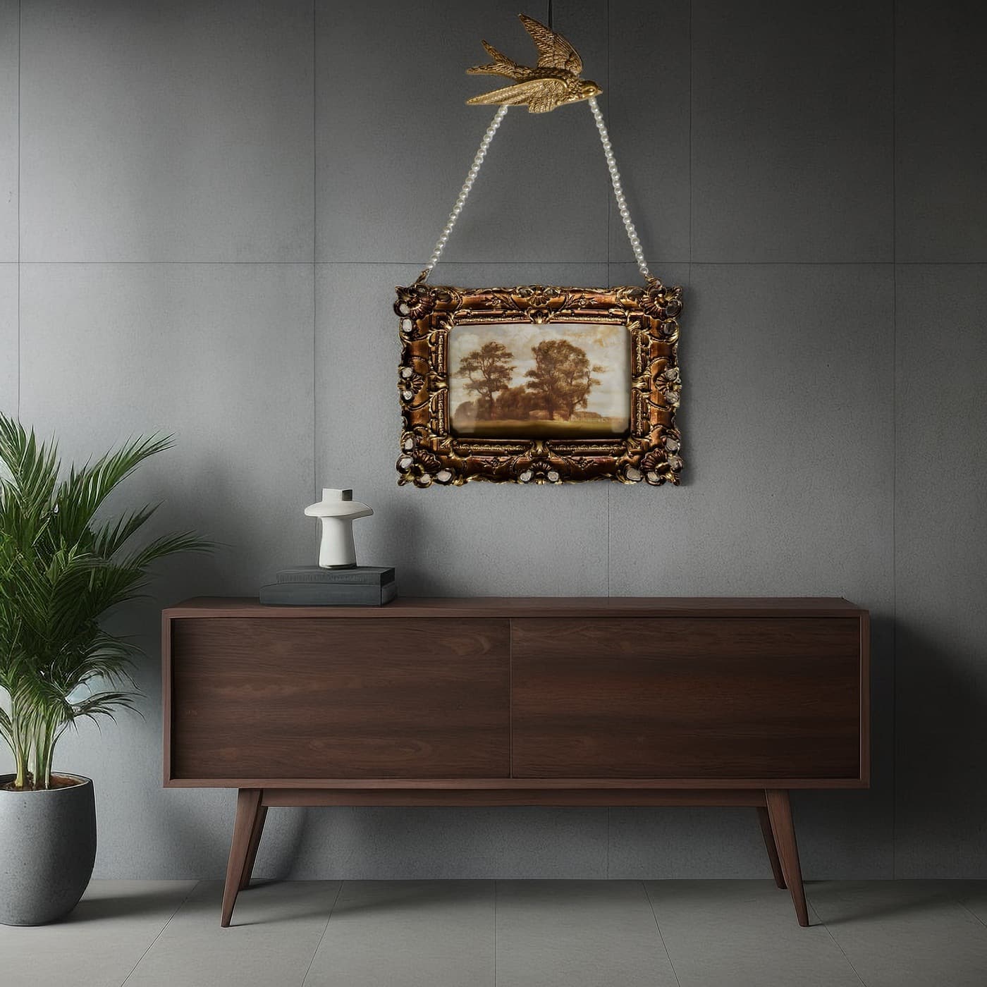 Photo frame, bonsai, decorative crafts, desktop handmade items, bedroom ornaments, gifts, new living room decorations
