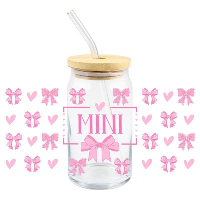 Mother's Day UVDTF Transfer Crystal Transparent Stickers DIY Glass Cup Waterproof and High Temperature Resistant Decoration Wholesale