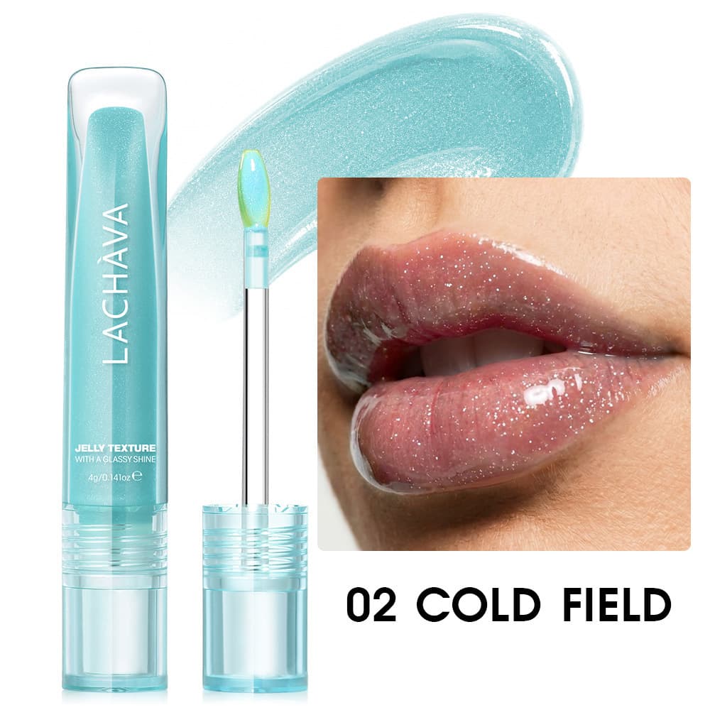 LACHAVA Mirror Water Gloss Liquid Lip Gloss Non-Stick Cup Pearlescent Shimmer Lip Glaze