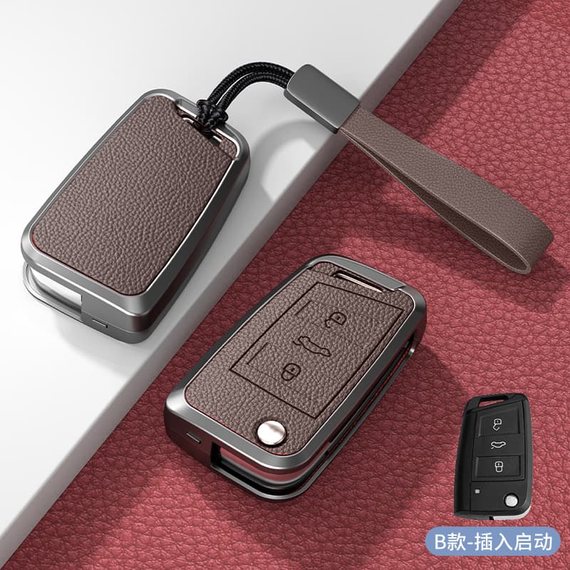 Key Case Cover for Volkswagen Magotan, Passat, Tiguan L, Sagitar, Tayron, CC, Lavida, Trendy Car Key Shell Holder