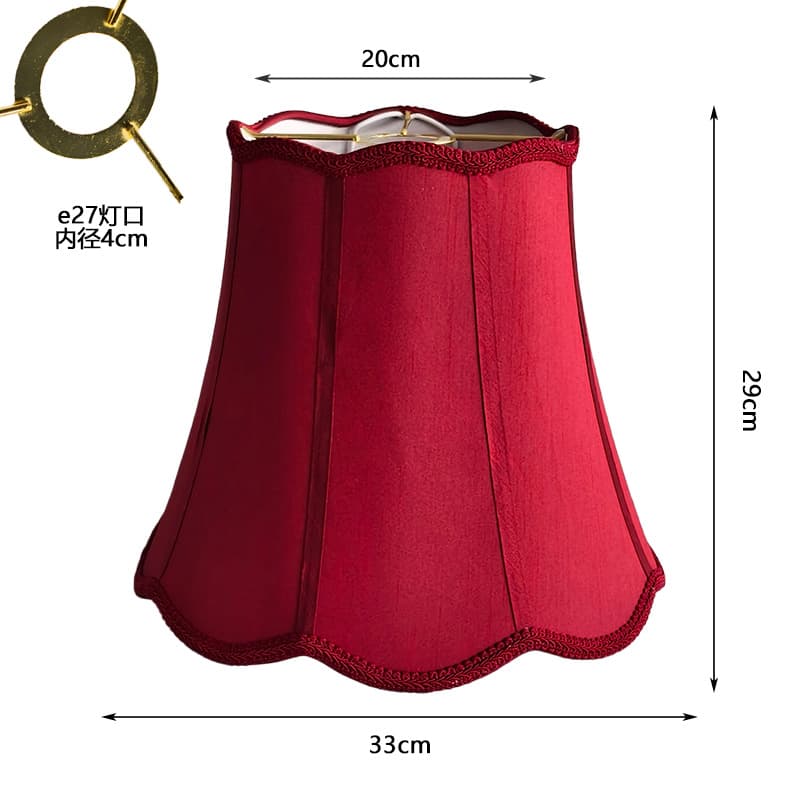 Cross-border exclusive minimalist folding table lamp shade, conical lamp shade, detachable lamp, American KD small round iron tassel lamp shade
