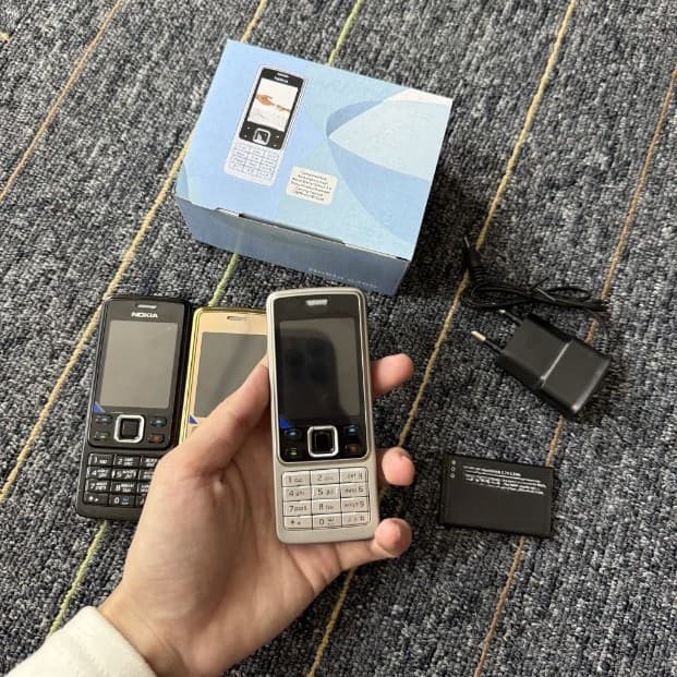 Cross-Border 6300 Metal Shell Keypad Phone Mobile 2G Backup Bar Phone for Seniors