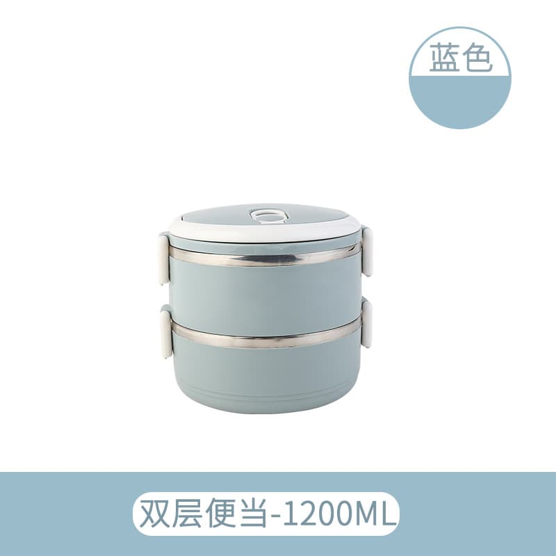 Amazon Shopee Exclusive Stainless Steel Lunch Box Bento Box Layered Insulated Lunch Box TikTok Promotional Item Wholesale