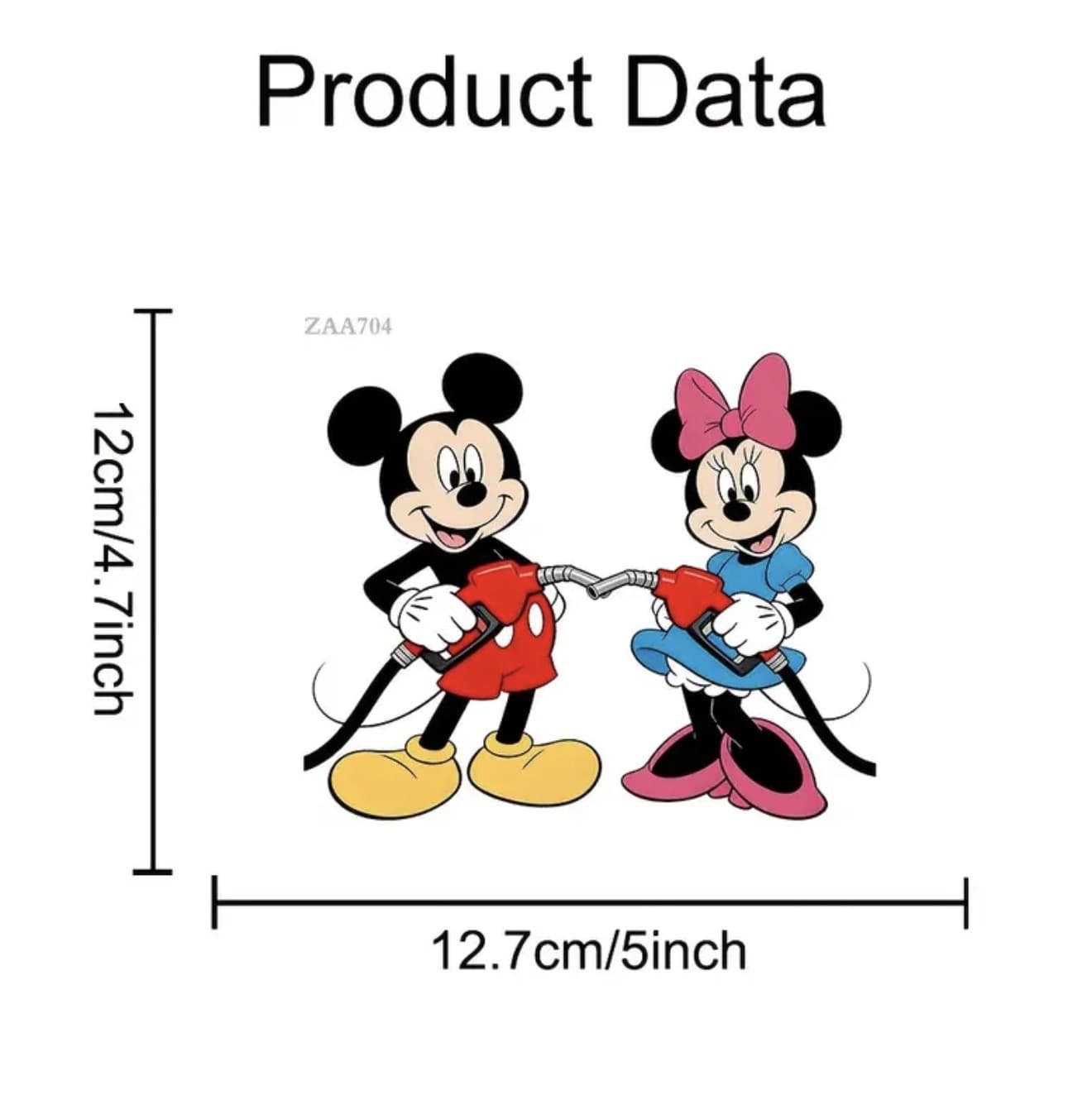 Cross-border TEMU car stickers, Mickey Mouse fuel tank cap stickers, Donald Duck cartoon animation scratch cover decorations