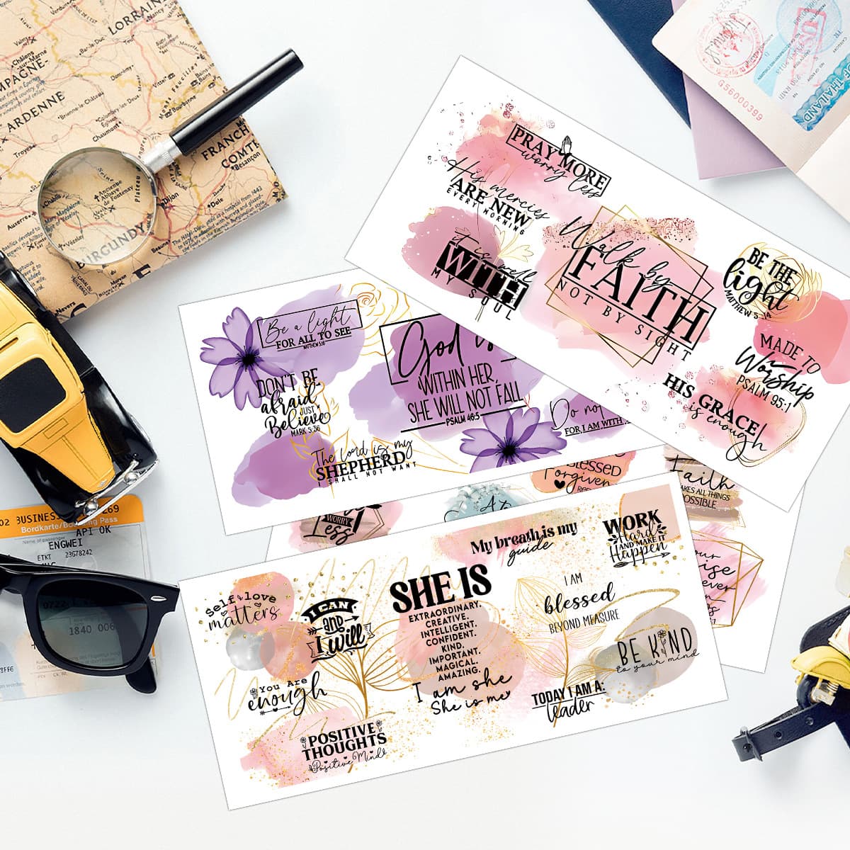 Crystal Stickers, Transparent UV Transfer Stickers, Crystal Labels, 16oz UV DTF Glass Stickers